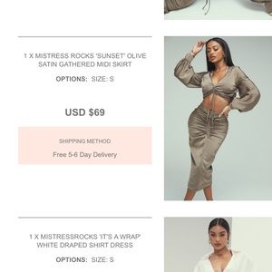 Mistress Rocks size small green skirt. New with Tags